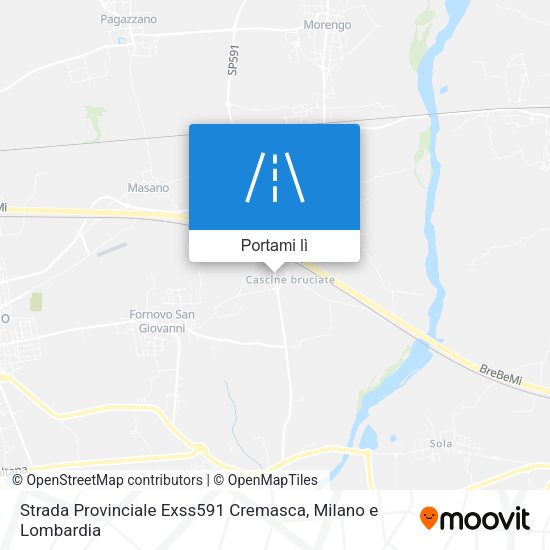Mappa Strada Provinciale Exss591 Cremasca