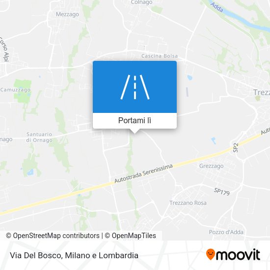 Mappa Via Del Bosco