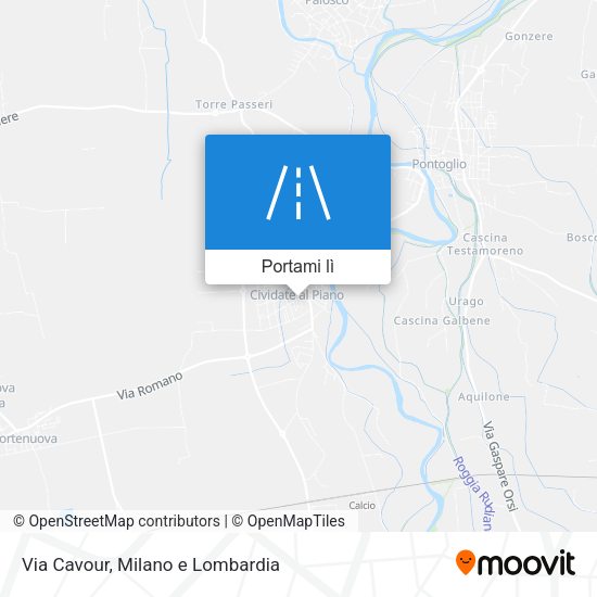 Mappa Via Cavour