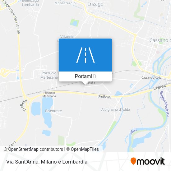 Mappa Via Sant'Anna