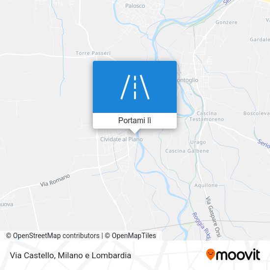 Mappa Via Castello