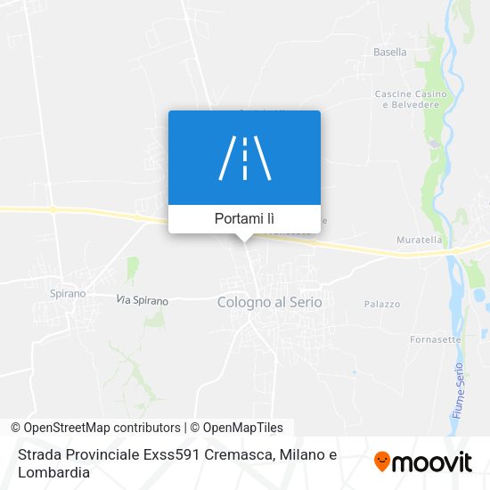 Mappa Strada Provinciale Exss591 Cremasca
