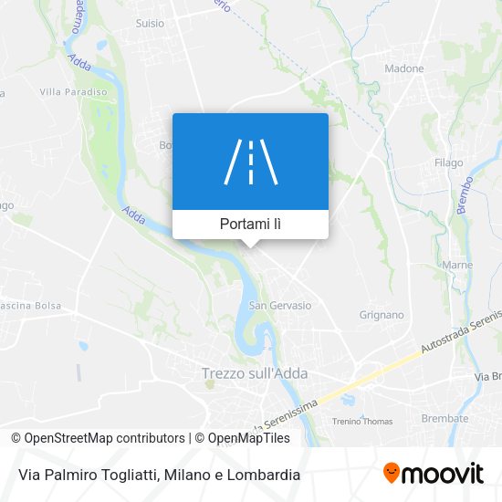 Mappa Via Palmiro Togliatti