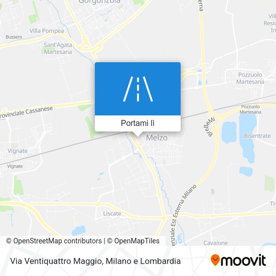 Mappa Via Ventiquattro Maggio