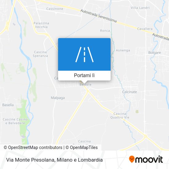 Mappa Via Monte Presolana