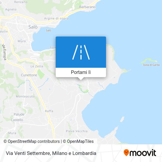 Mappa Via Venti Settembre