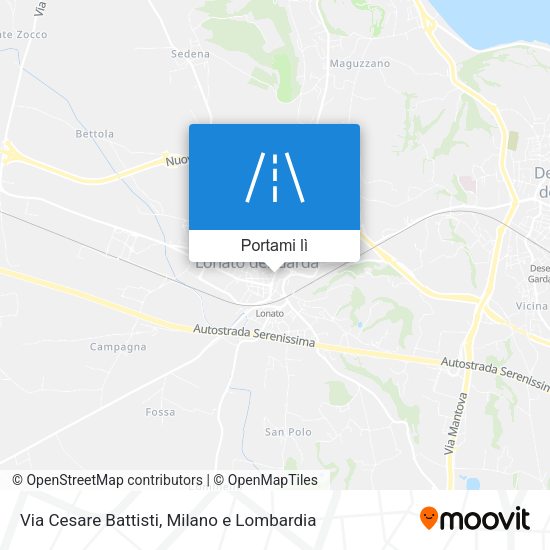 Mappa Via Cesare Battisti