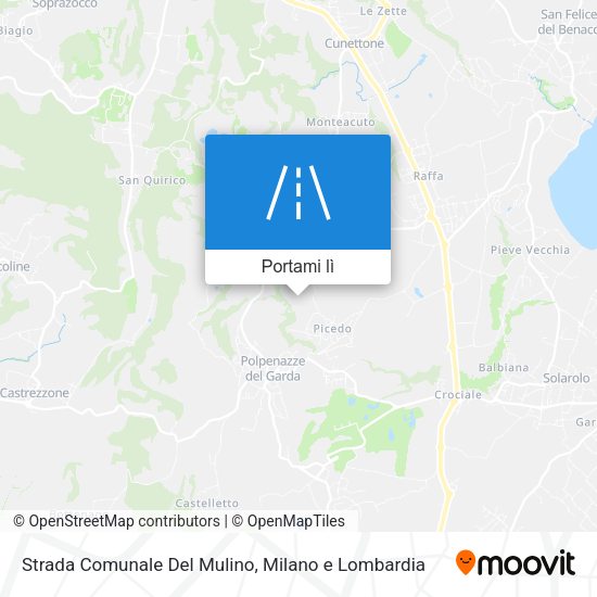 Mappa Strada Comunale Del Mulino