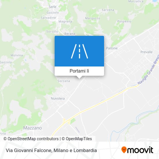 Mappa Via Giovanni Falcone