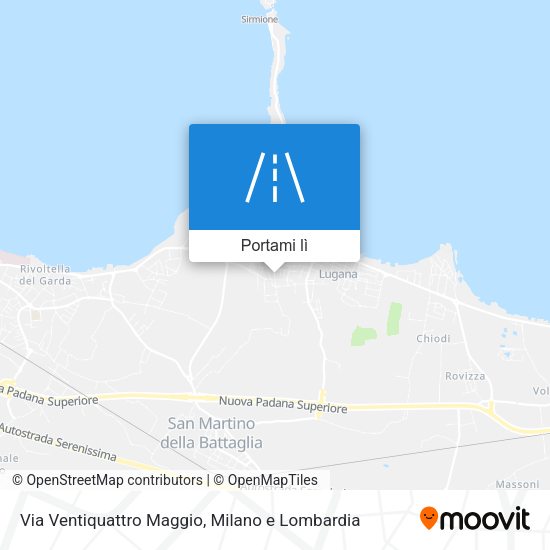Mappa Via Ventiquattro Maggio