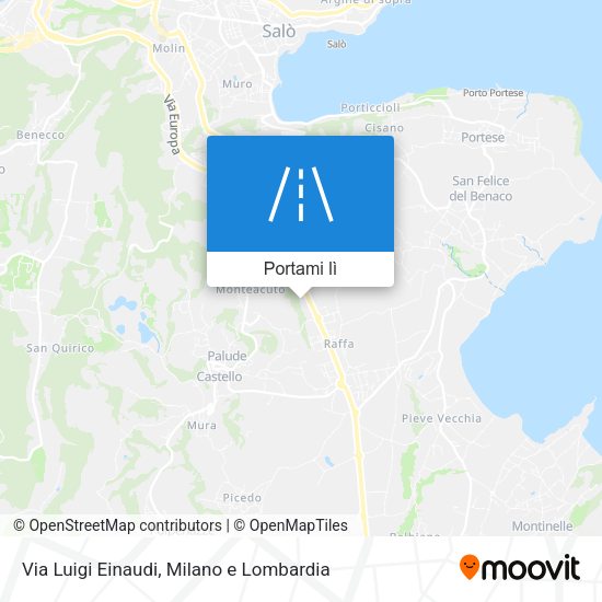 Mappa Via Luigi Einaudi