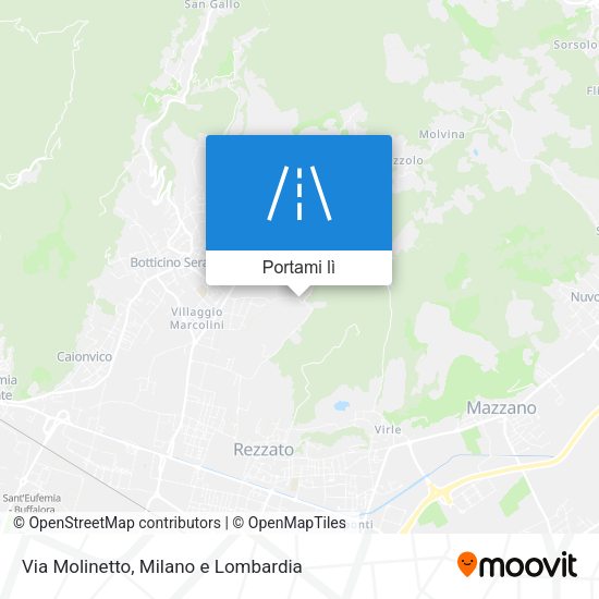 Mappa Via Molinetto
