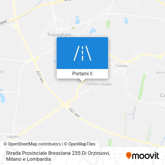 Mappa Strada Provinciale Bresciana 235 Di Orzinuovi
