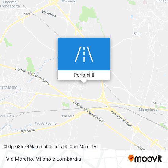 Mappa Via Moretto