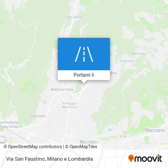 Mappa Via San Faustino