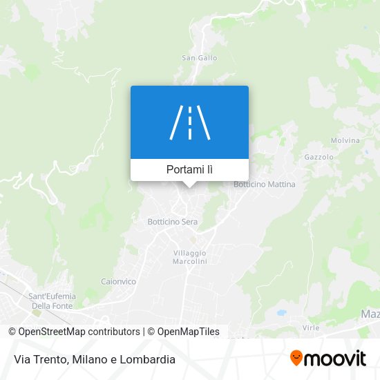 Mappa Via Trento