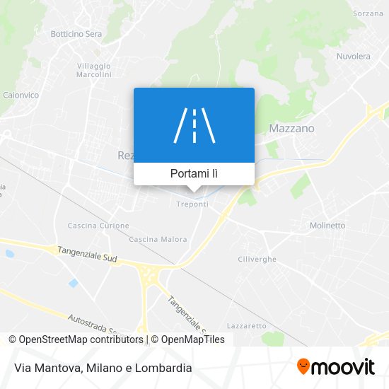 Mappa Via Mantova