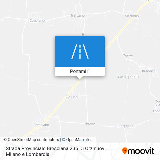 Mappa Strada Provinciale Bresciana 235 Di Orzinuovi
