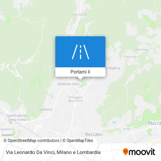 Mappa Via Leonardo Da Vinci