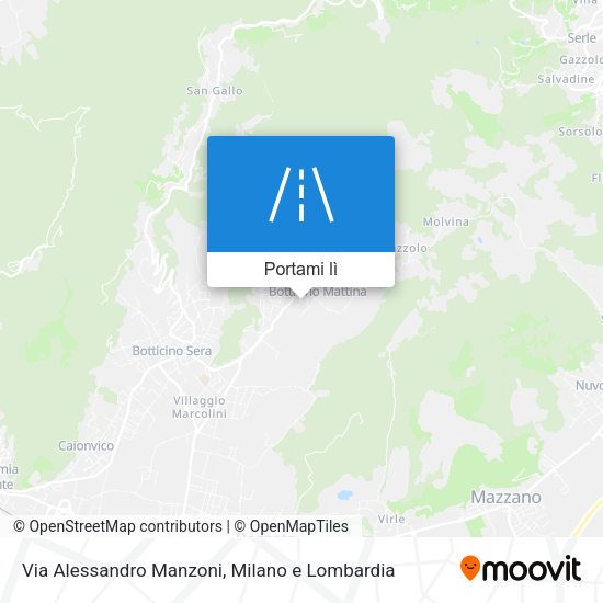 Mappa Via Alessandro Manzoni