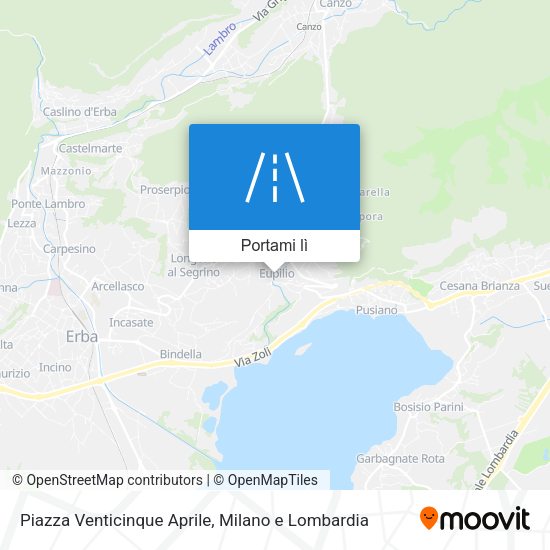 Mappa Piazza Venticinque Aprile