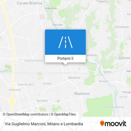 Mappa Via Guglielmo Marconi