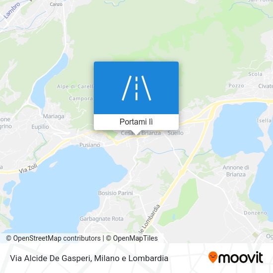Mappa Via Alcide De Gasperi