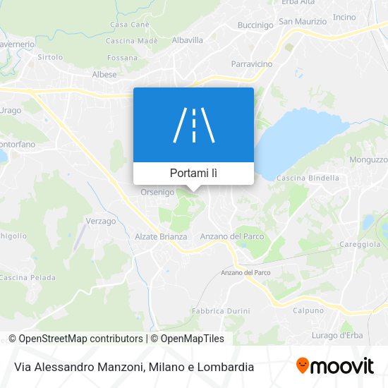 Mappa Via Alessandro Manzoni