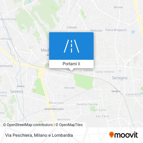 Mappa Via Peschiera