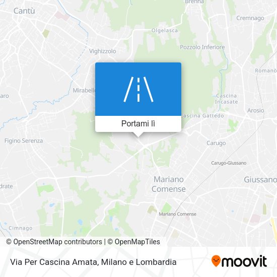Mappa Via Per Cascina Amata