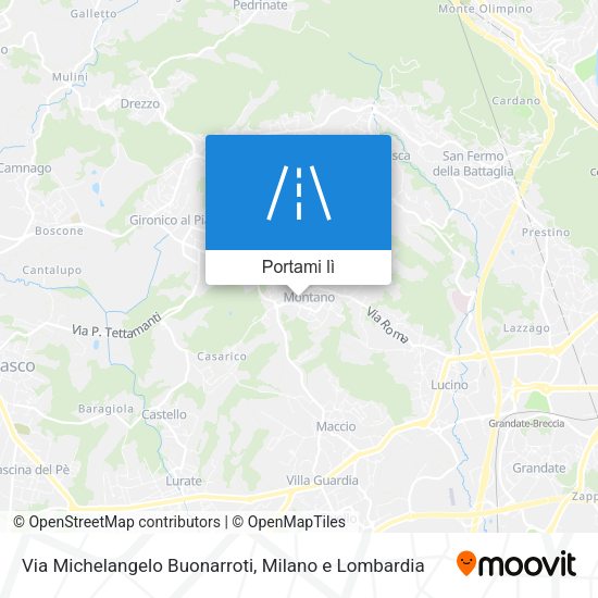 Mappa Via Michelangelo Buonarroti