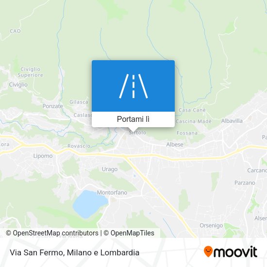 Mappa Via San Fermo