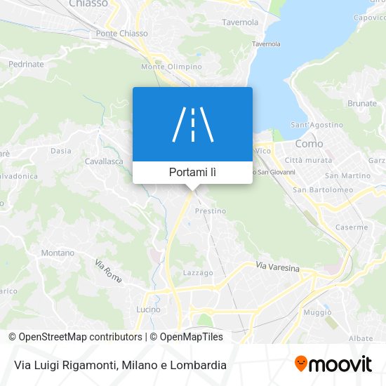 Mappa Via Luigi Rigamonti