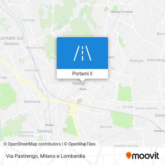 Mappa Via Pastrengo