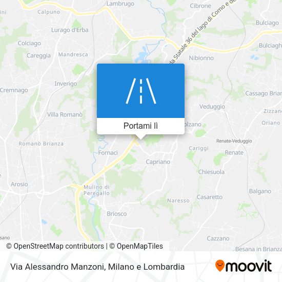 Mappa Via Alessandro Manzoni