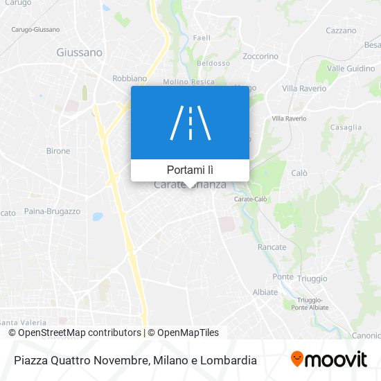 Mappa Piazza Quattro Novembre