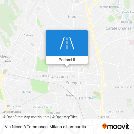 Mappa Via Niccolò Tommaseo