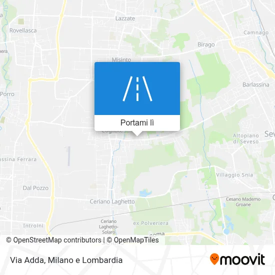 Mappa Via Adda