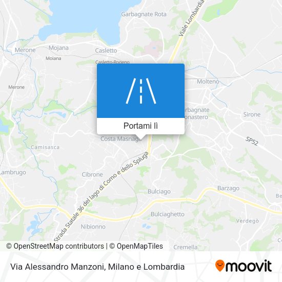 Mappa Via Alessandro Manzoni