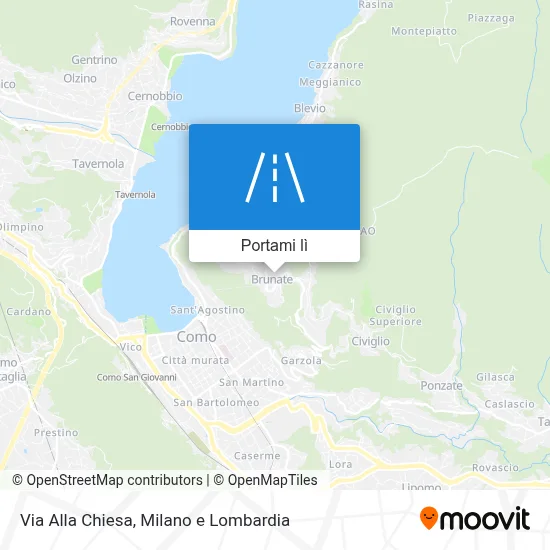 Mappa Via Alla Chiesa