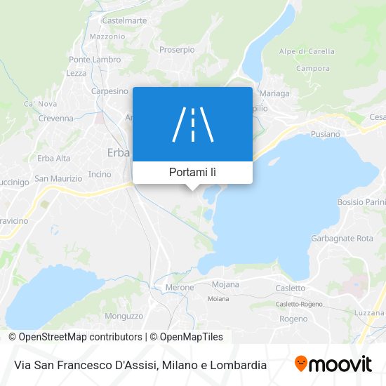 Mappa Via San Francesco D'Assisi