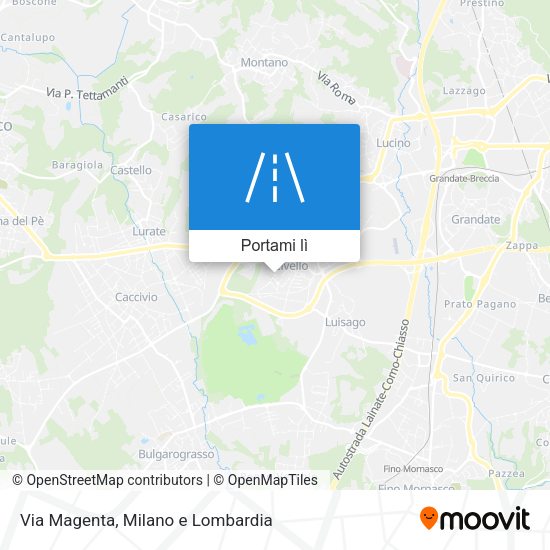 Mappa Via Magenta