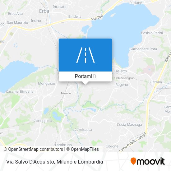 Mappa Via Salvo D'Acquisto