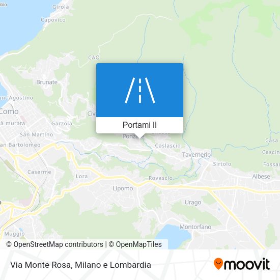Mappa Via Monte Rosa