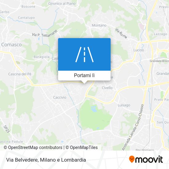 Mappa Via Belvedere