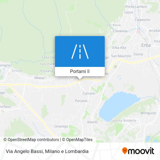Mappa Via Angelo Bassi