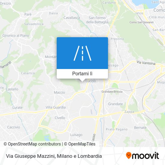 Mappa Via Giuseppe Mazzini