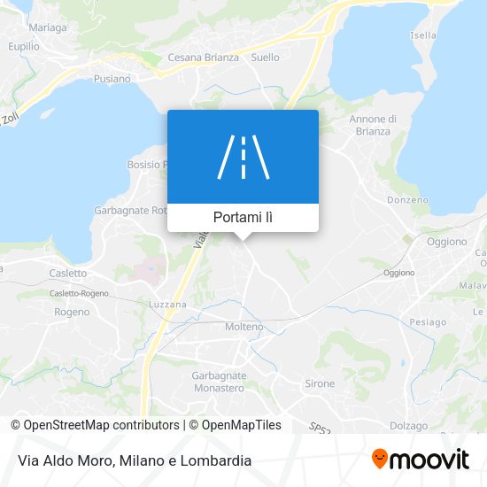 Mappa Via Aldo Moro