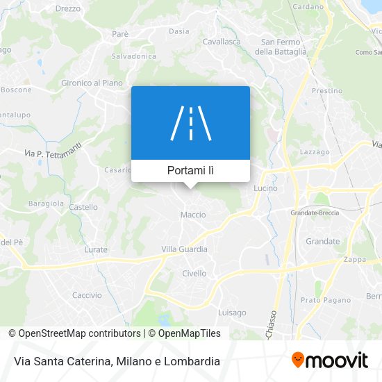 Mappa Via Santa Caterina