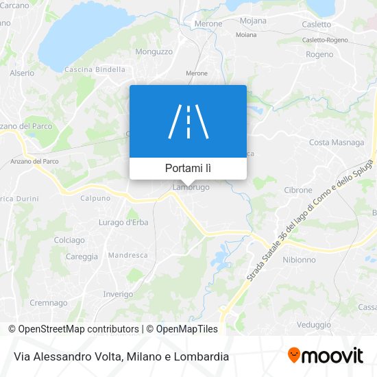 Mappa Via Alessandro Volta